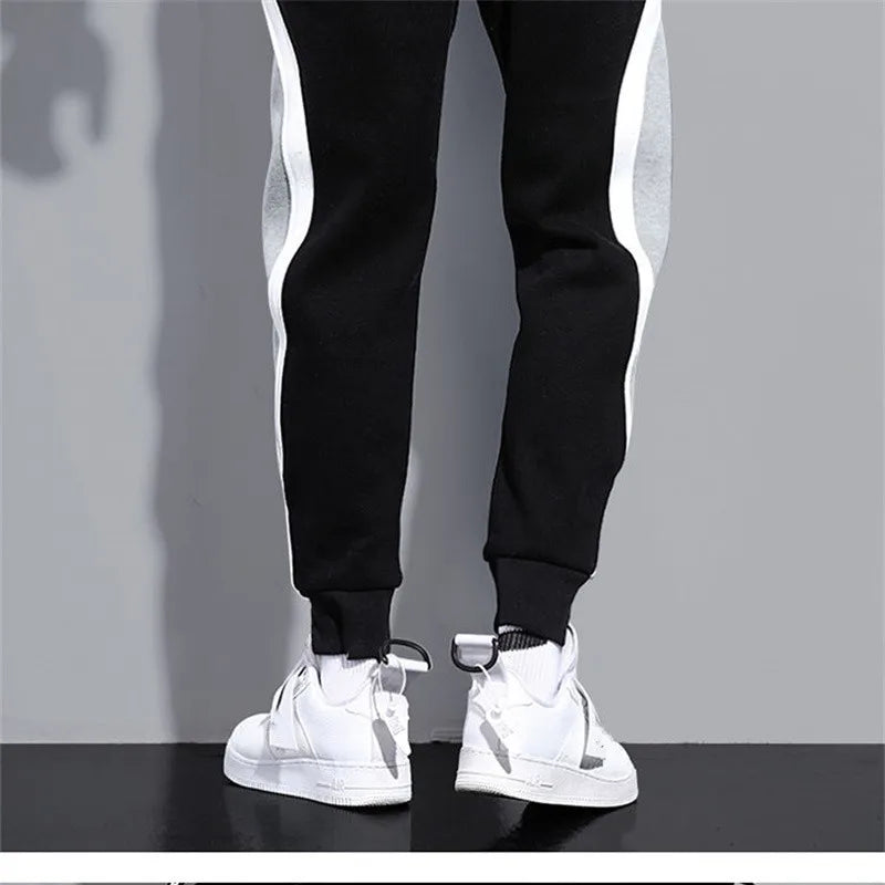 Autumn Winter Men's Thicken Fleece Pants Loose Pants Jogger Pocket Casual Sports Pants Fashion Male Trousers Streetwear Clothes