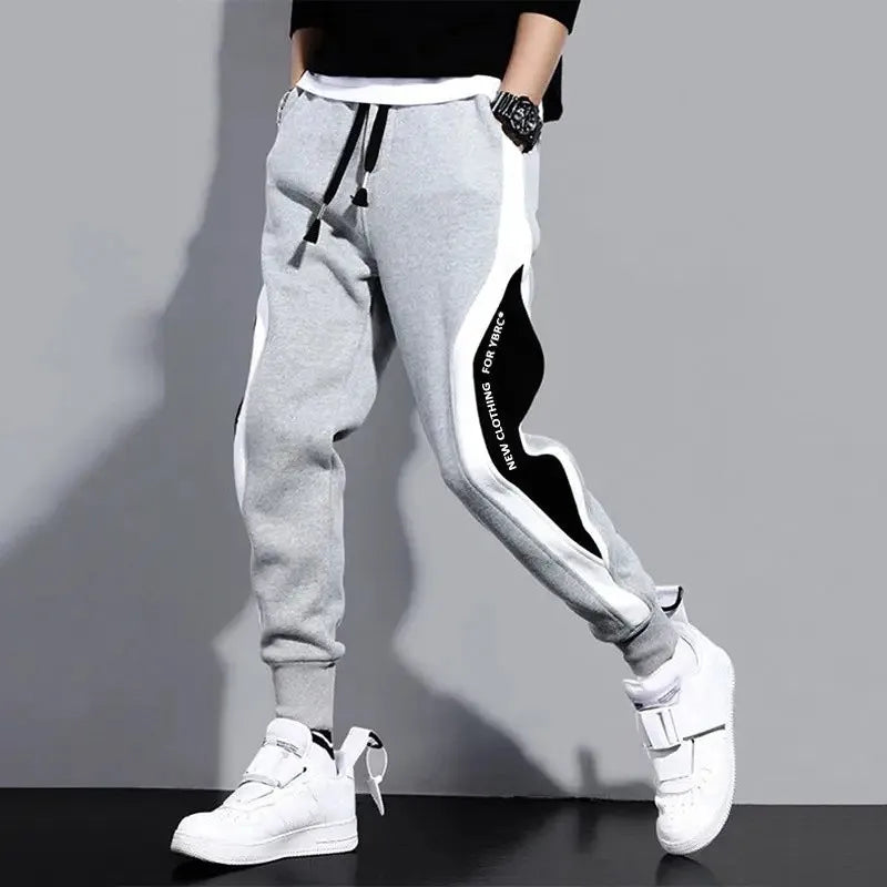 Autumn Winter Men's Thicken Fleece Pants Loose Pants Jogger Pocket Casual Sports Pants Fashion Male Trousers Streetwear Clothes