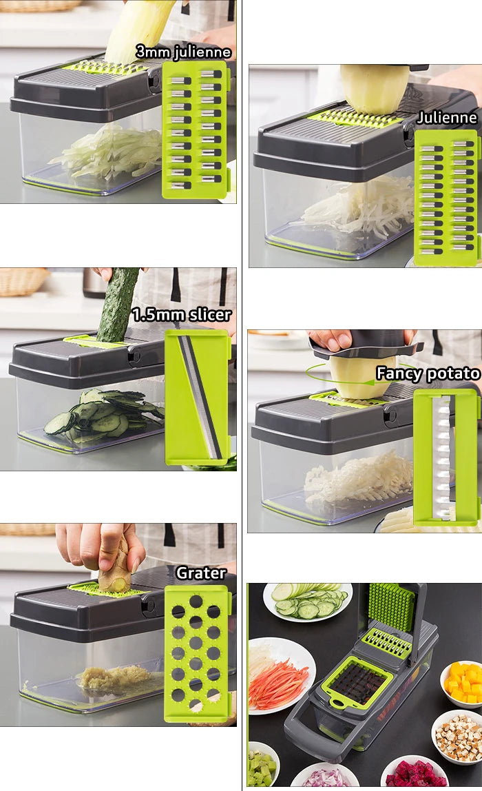 Vegetable Chopper Multifunctional Grater Cutter Kitchen Accessories Manual Fruit Slicer Potatos Shredders Cheese Onions Slicers